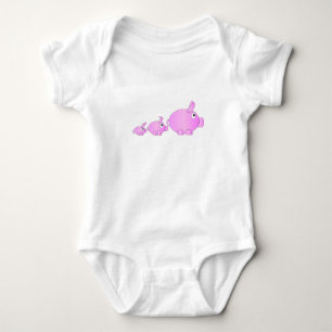 Body Para Bebê Schweinchenfamilie