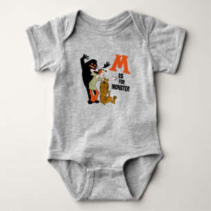 Body Para Bebê Scooby-Doo M é destinado ao Monster