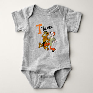 Body Para Bebê Scooby-Doo T é para Trick ou Tratat
