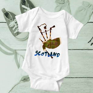 Body Para Bebê Scotland Bagpipe