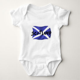 Body Para Bebê Scotland Wavy Flag