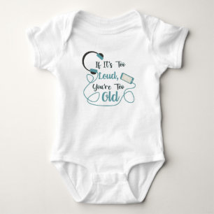 Body Para Bebê Se é muito alto, você é muito velho, música, citaç