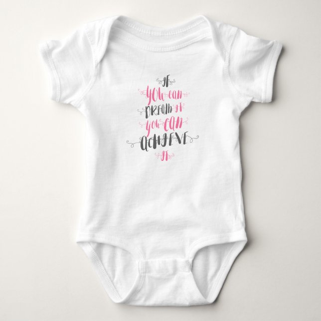 Body Para Bebê Se-você-pode-sonhá-lo-você-pode-consegui-lo (Frente)