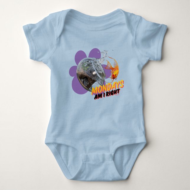 Body Para Bebê Segunda-Feira, Estou Certo? (Frente)