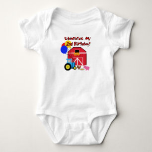 Body Para Bebê Segundo aniversário da fazenda