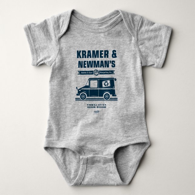 Body Para Bebê Seinfeld | Kramer & Newman's Reciclagem Co. (Frente)