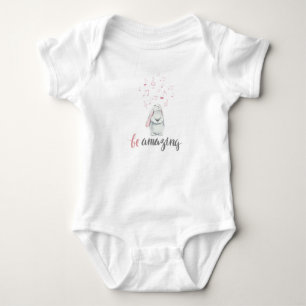 Body Para Bebê Seja um coelhinho de música incrível