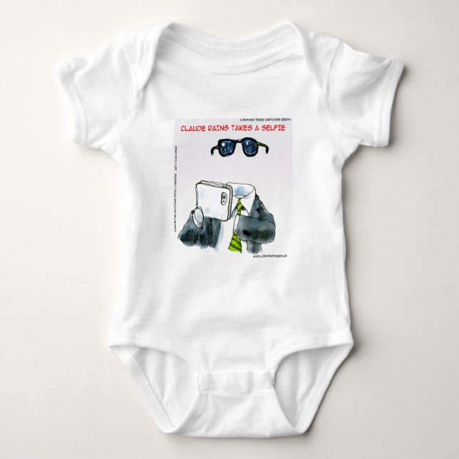 Body Para Bebê Selfie Invisível Divertido (Frente)