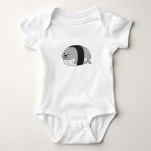 Body Para Bebê Selo como Sushi