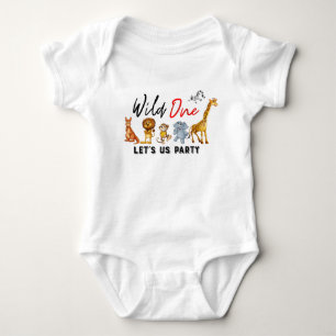 Body Para Bebê Selva Safari Selvagem Um Bebê Rapaz 1 Aniversário