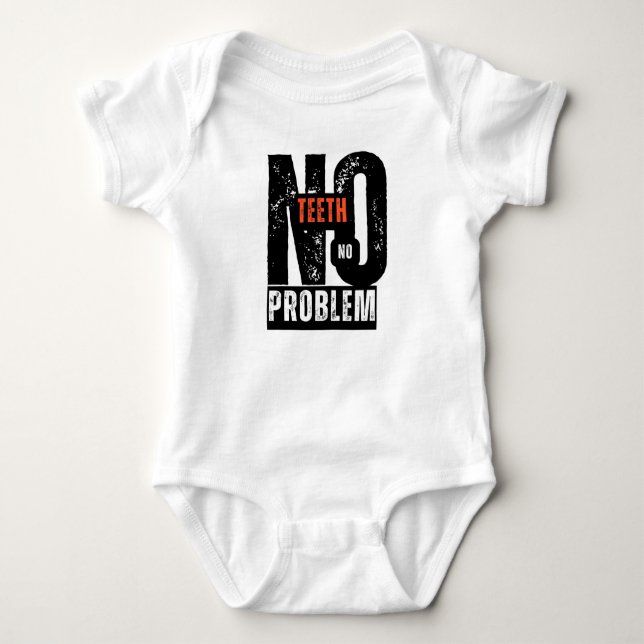 Body Para Bebê Sem Dentes, Sem Problemas" - Arranja-O Como Um Pró (Frente)