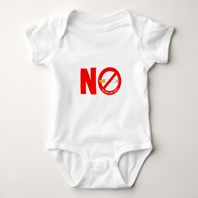 Body Para Bebê Sem Fumar (Frente)