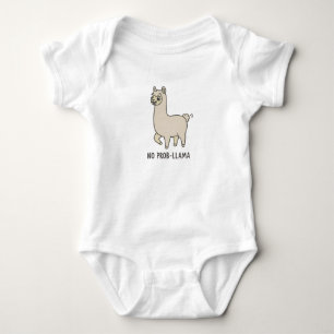 Body Para Bebê "Sem Prob-Lhama" Desenho Fofo - Vibrações Relaxant