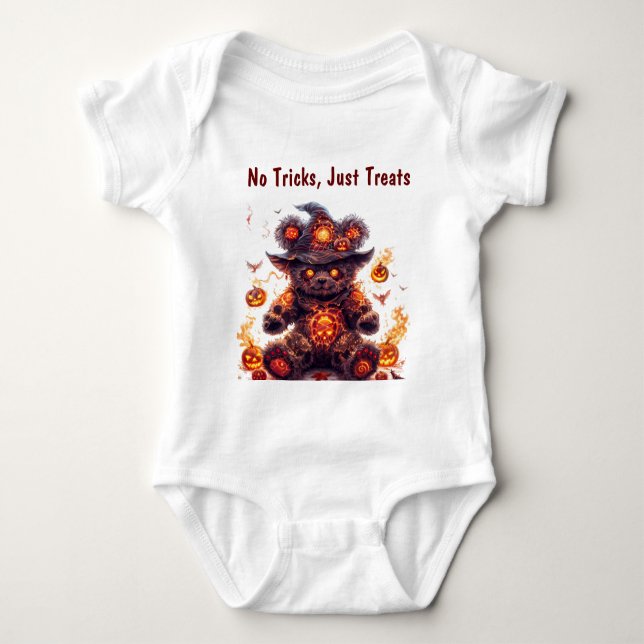 Body Para Bebê Sem Truques, Apenas Tratamentos. Urso de Pelúcia.  (Frente)