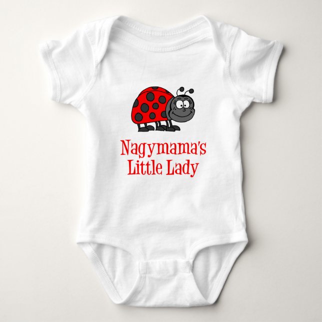 Body Para Bebê Senhora Menininha de Nagymama (Frente)