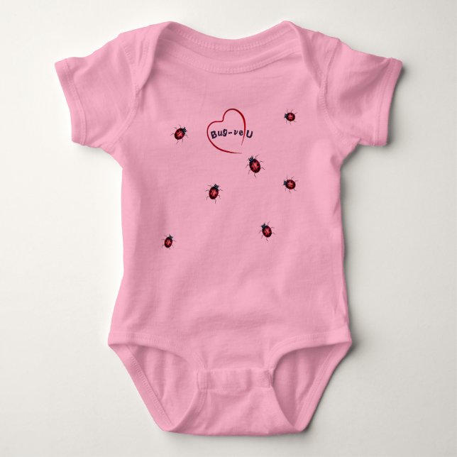Body Para Bebê Senhora Pequena - Ladybug (Frente)