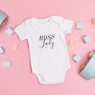 Body Para Bebê Senhora Personalização do chefe com sua mensagem