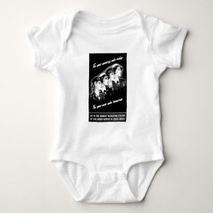 Body Para Bebê Senhoras vão para a estação de recrutamento mais p