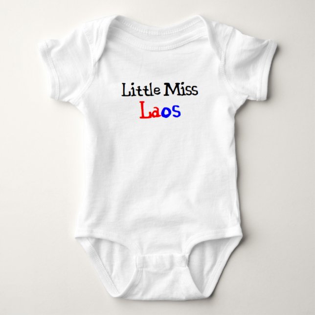 Body Para Bebê senhorita laotiana (Frente)