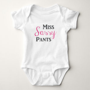 Body Para Bebê Senhorita Sassy Calça