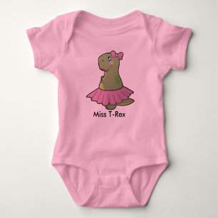Body Para Bebê Senhorita T-Rex Bodysuit Tutu do dinossauro do