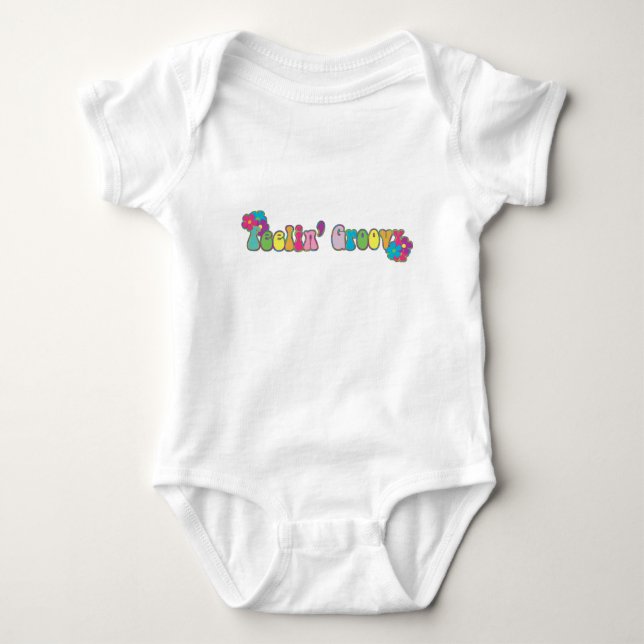 Body Para Bebê Sentimento Groovy (Frente)