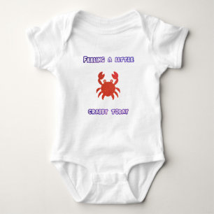 Body Para Bebê Sentindo um pouco de caranguejo hoje T-Shirt