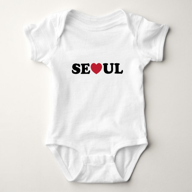 Body Para Bebê Seoul Love Heart (Frente)