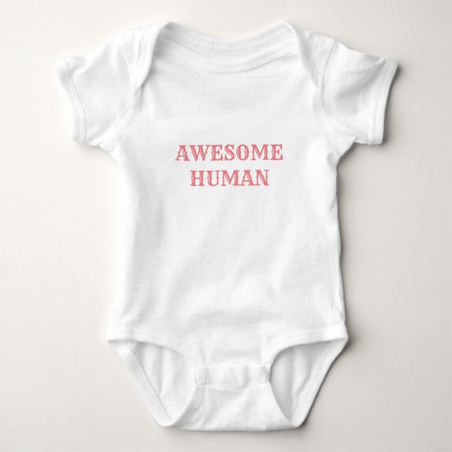 Body Para Bebê SER HUMANO INCRÍVEL: Branco (Frente)