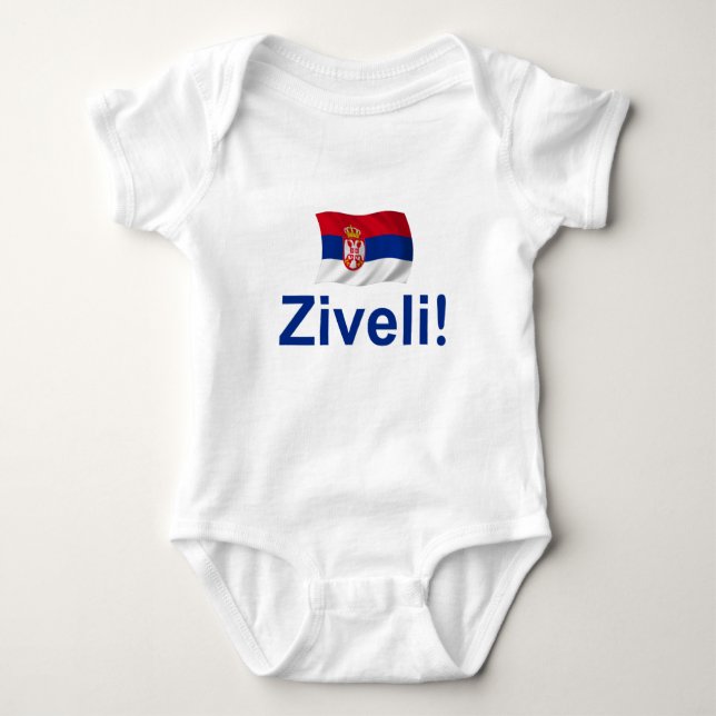 Body Para Bebê Serbia Ziveli! (Frente)