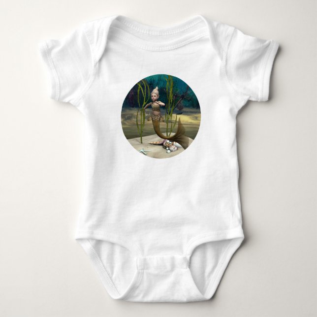 Body Para Bebê Sereia Bebê Fofa (Frente)