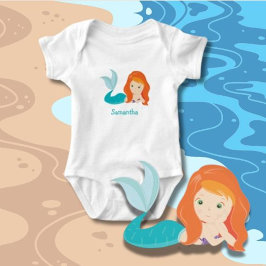 Body Para Bebê Sereia pequena