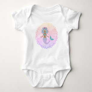 Body Para Bebê Sereia Whimsical com Starfish