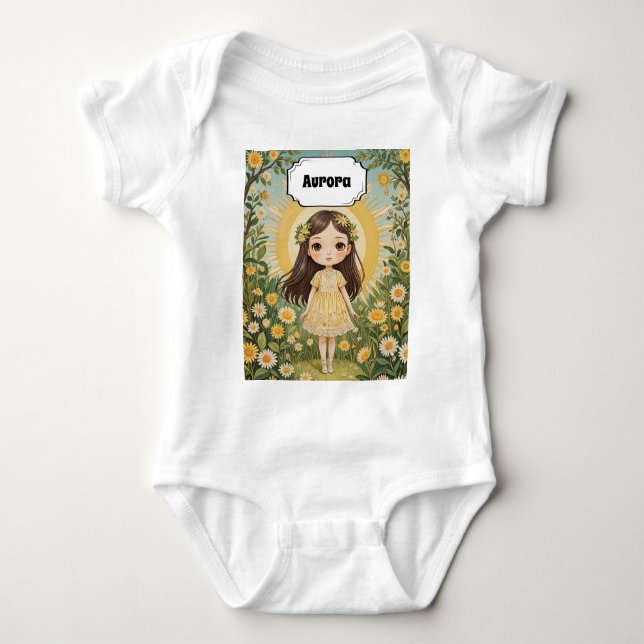 Body Para Bebê Serenata Ensolarada Personalizada (Frente)
