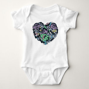 Body Para Bebê Sésamo Sésamo   Conde von Count Doodle Heart