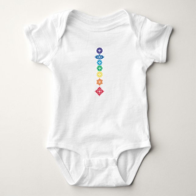 Body Para Bebê Sete Chakras 7 (Frente)