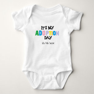 Body Para Bebê Seu meu dia da adopção por ozias
