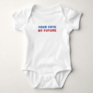 Body Para Bebê Seu Voto Minha Futura Eleição Política