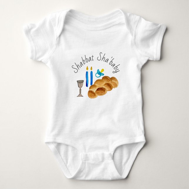 Body Para Bebê Shabbat Sha'Baby Bodycase (Frente)