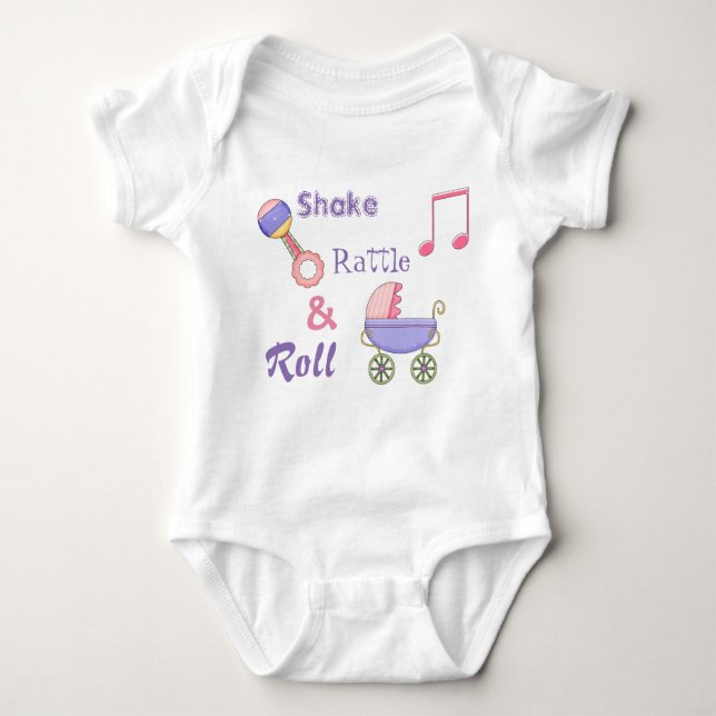 Body Para Bebê Shake Rattle and Roll Baby Girl's Bonitão (Frente)