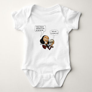 Body Para Bebê Shakespeare Hamlet, para ser ou para não ser