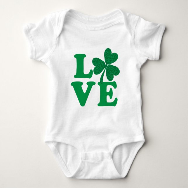 Body Para Bebê Shamrock LOVE (Frente)