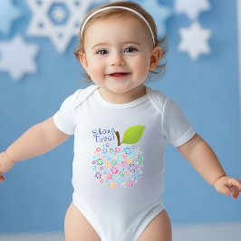 Body Para Bebê 🍯 🍎 🐟 Shana Tova! Feliz ano novo