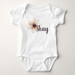 Body Para Bebê Shay Name Baby Girls Reveal Newborn Flower
