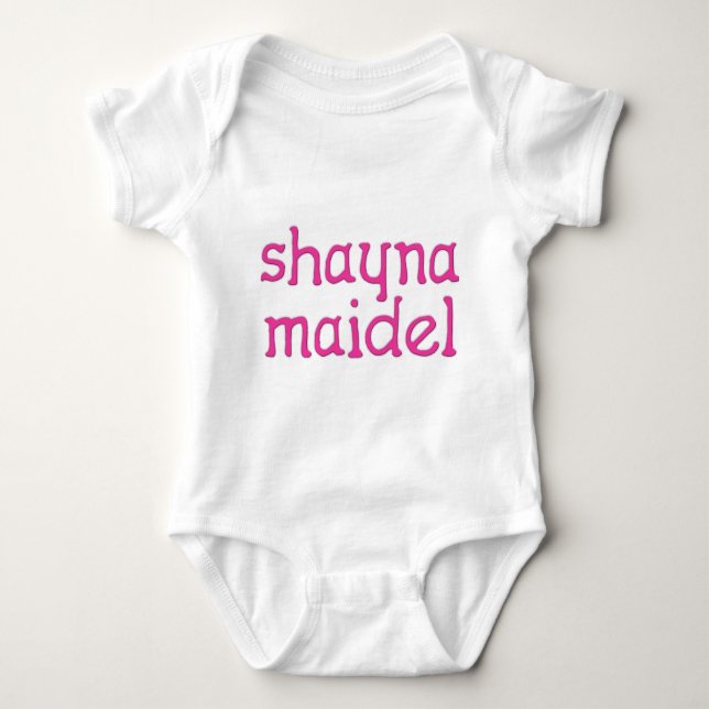 Body Para Bebê Shayna Maidel (Frente)