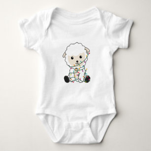 Body Para Bebê Sheep Christmas Snow Winter Animals Sheeps