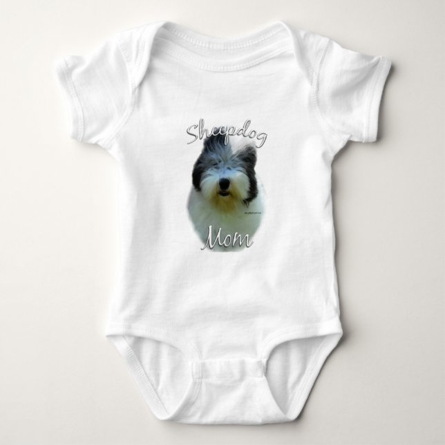 Body Para Bebê Sheepdog em Inglês Mãe 2 (Frente)