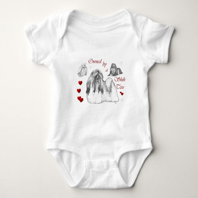 Body Para Bebê Shih Tzu Lovers (Frente)