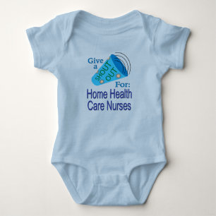 Body Para Bebê Shout for Home Health Care Enfermeira Baby Bodysui