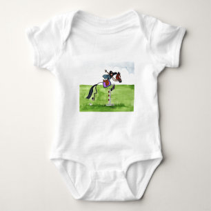Body Para Bebê Showjumping do pônei do CAVALO de VARA